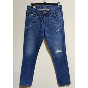 Abercrombie & Fitch  Men's 33/34 Distressed Jeans Pants Button Up
